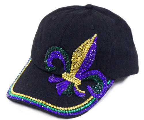 Mardi Gras Embroidered Monogrammed Personalized Baseball Cap New Orleans Beanie Parade Womens Youth Adult Unisex Kids Hat