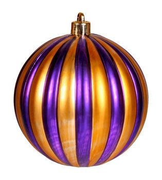 100MM Glitter Circles Ball Ornament: Mardi Gras [XH935558