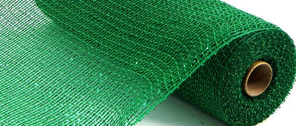 10 Poly Deco Mesh: Metallic Emerald Green [RE130106] 