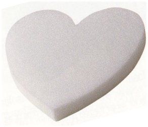 HEART 16 WHITE STYROFOAM